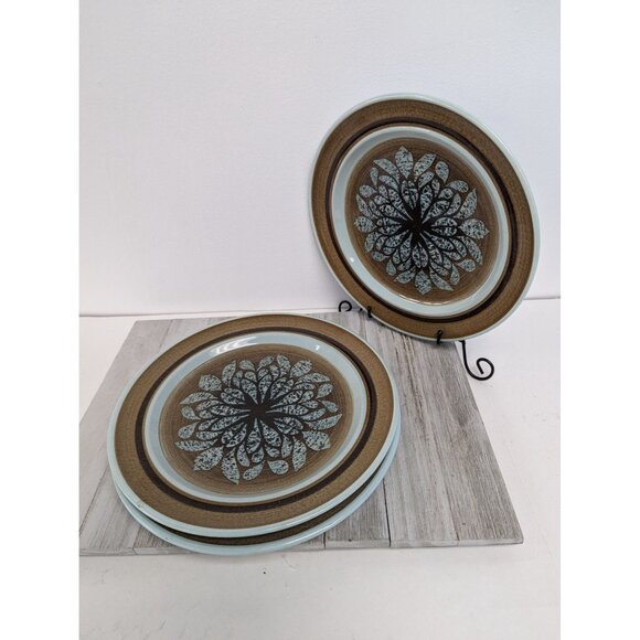 Vintage Earthenware Franciscan Nut Tree Set Of 3 Dinner Plates 10 1/2" - Picture 1 of 8